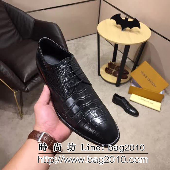 路易威登LV 頂級品質 2019春款專櫃同步發售 男士牛皮鞋 8FX2056